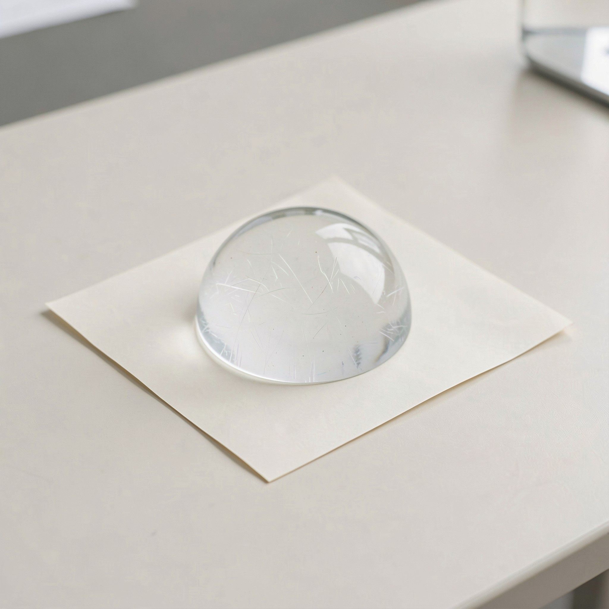 Paper Weight Crystal - 6Pcs Transparent Crystal Ball Hemisphere Stable