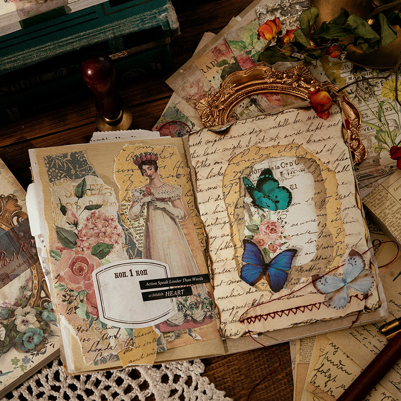 100 Sheets Vintage INS Floral  - đánh giá và giá Ink Blotter Paper