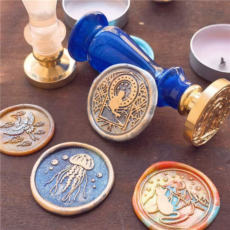 Sứa Sao Biển Bướm Lâu Đài Sao  - đánh giá và giá Wax Seal Stamp Set