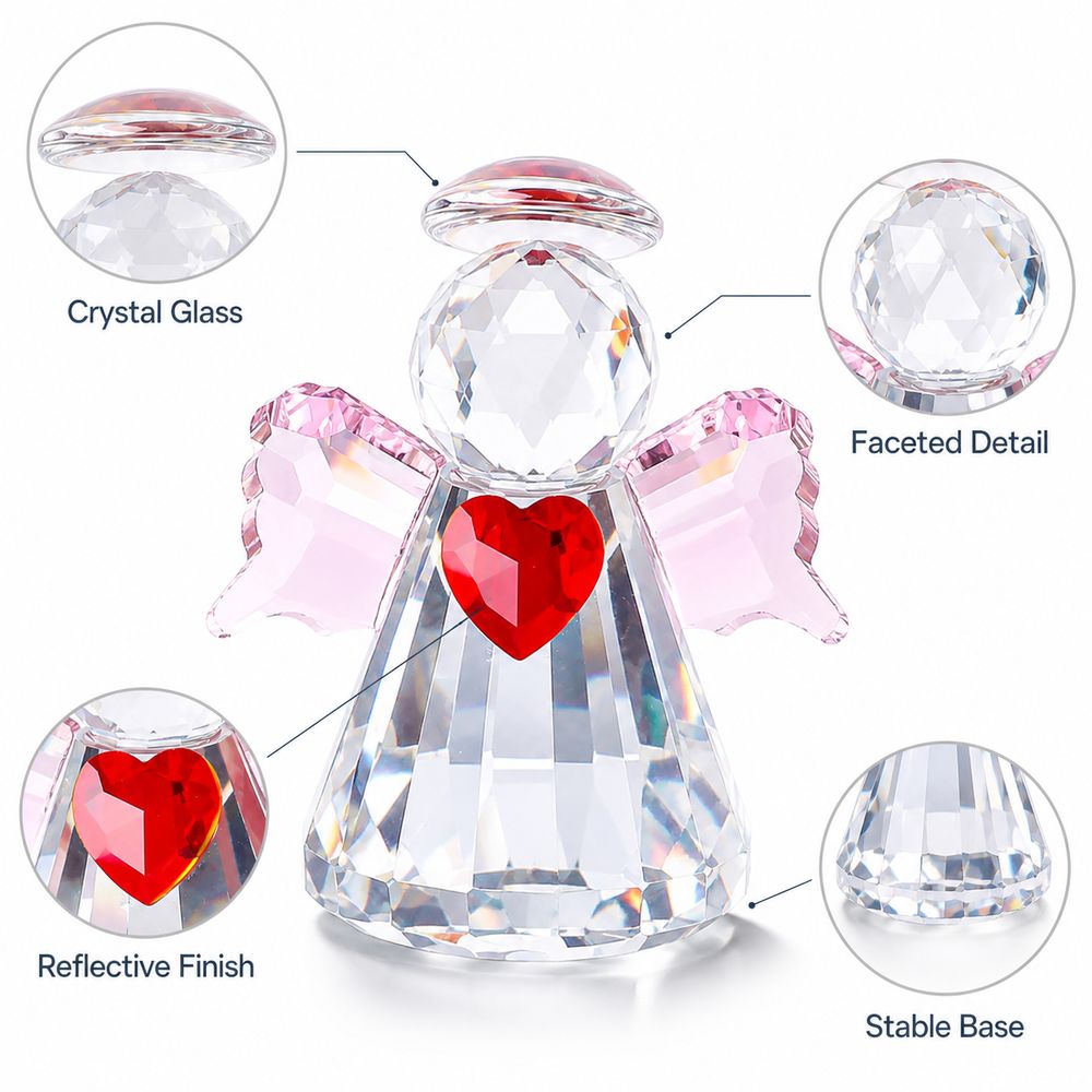 New Faceted Finish Crystal Ang - đánh giá và giá Paper Weight Crystal