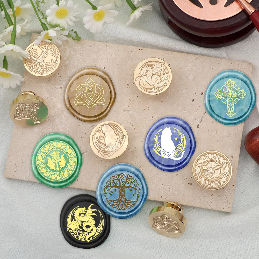 Creative Moon Rabbit Cross Dra - đánh giá và giá Wax Seal Stamp Set
